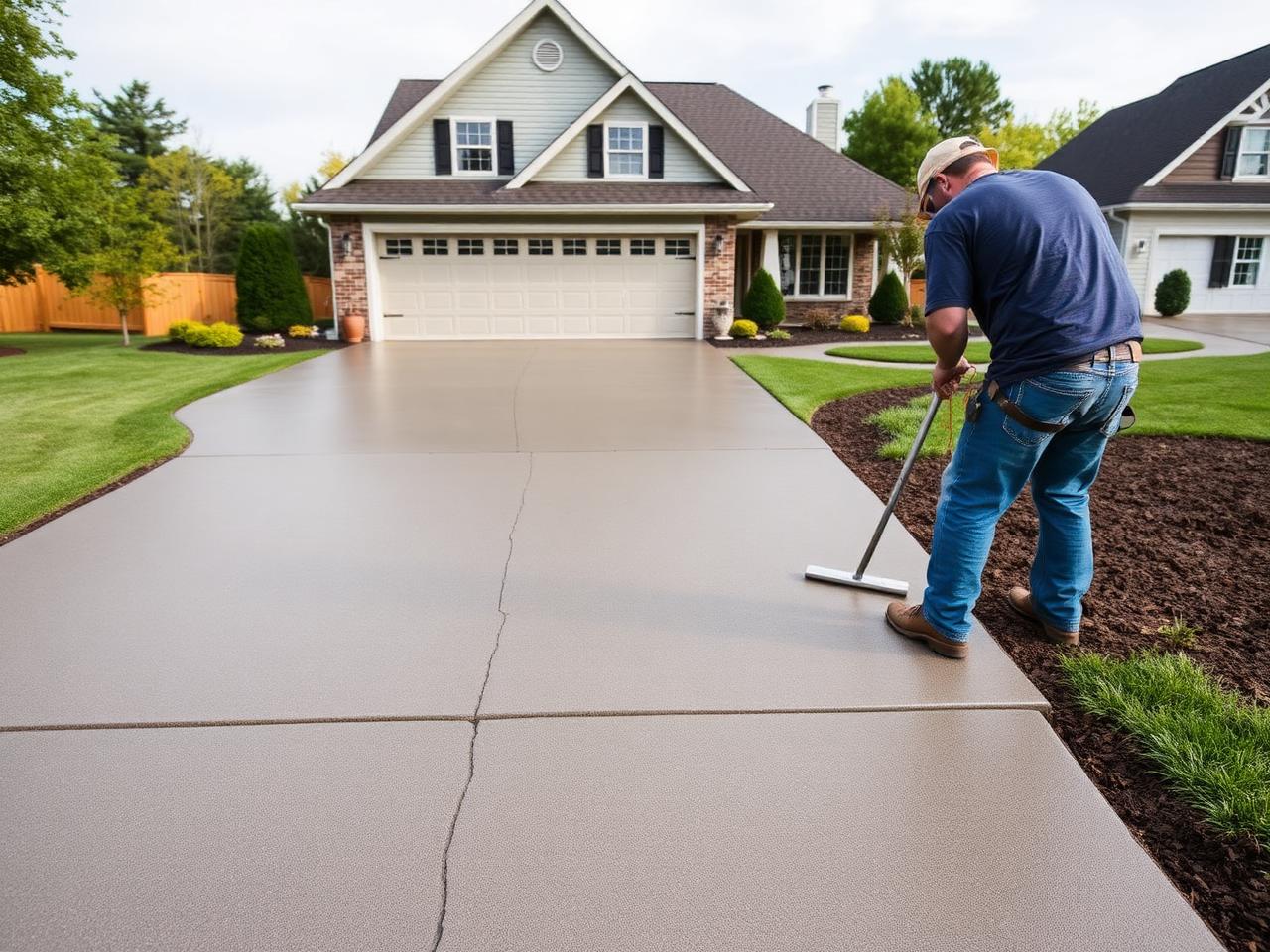New Concrete Driveway